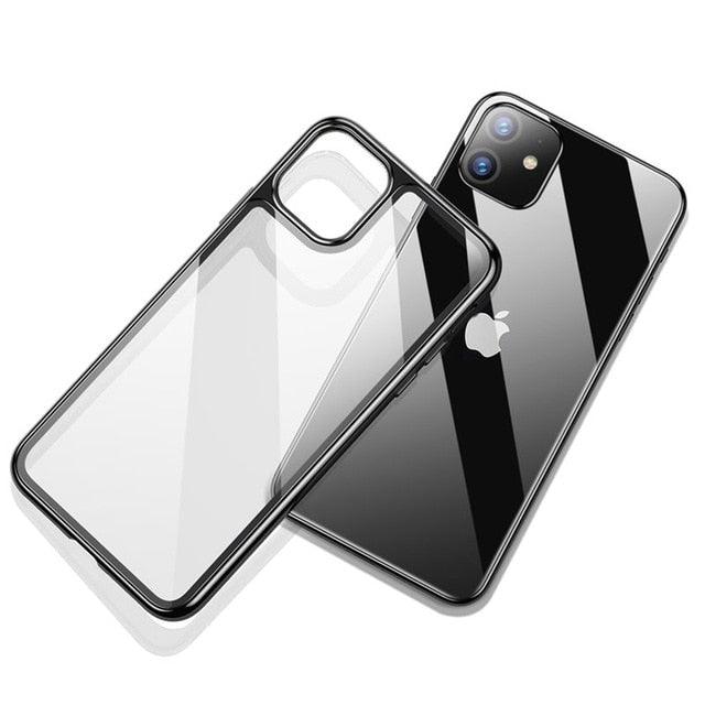 iPhone 11 Case 6.1 inch (2019 Release) Prism Series Slim Clear Scratch Resistant Back Cover With Metallic Bumper (RS6)(1U50)