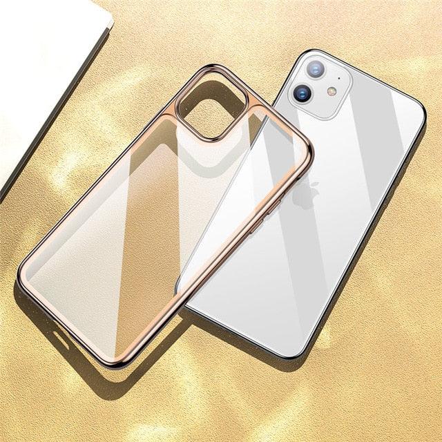 iPhone 11 Case 6.1 inch (2019 Release) Prism Series Slim Clear Scratch Resistant Back Cover With Metallic Bumper (RS6)(1U50)