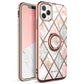 iPhone 11 Pro Max Case (2019 Cosmo Snap Marble Case with Built-in Rotatable Ring Holder Kickstand Support Car Mount (RS6)(1U50)(F50)