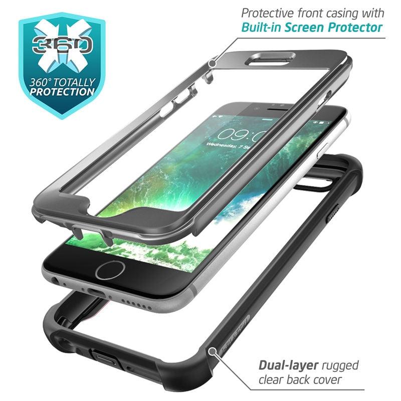 Trending iPhone 6 Plus/6s Plus Case 5.5 inch Ares Series Full-Body Rugged Clear Bumper Case with Built-in Screen Protector (RS6)(1U50)