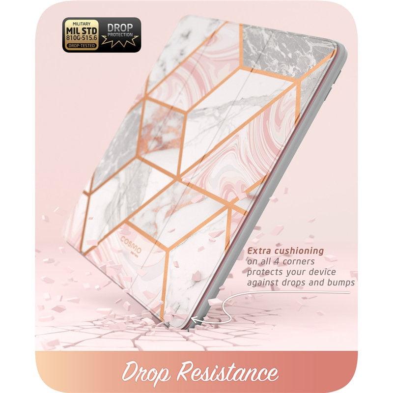 iPad Air 3 Case iPad Pro 10.5 Case Cosmo Marble Trifold Stand Case with Auto Sleep/Wake & Built-in Screen Protector (D47)(TLC3)(1U47)