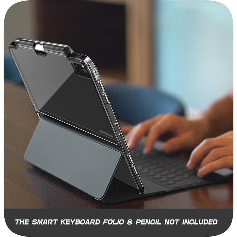 Great Case For iPad Pro 12.9 (2020) [ONLY Compatible with Official Smart Keyboard Folio] Hybrid Cover with Pencil Holder (TLC3)(1U47)