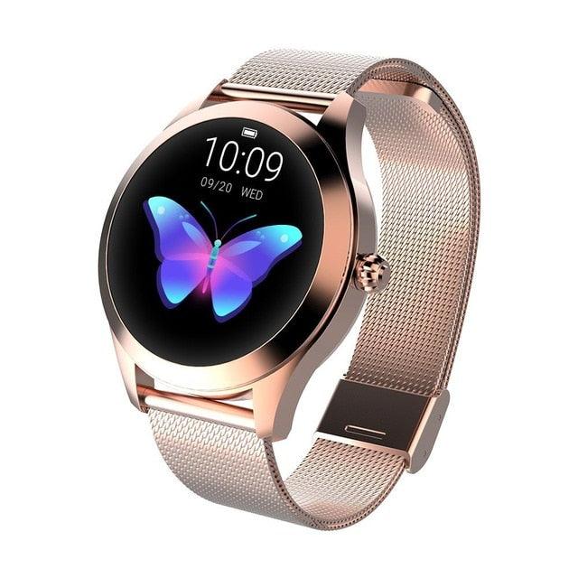 Gorgeous Waterproof Smart Watch - Women Fitness Bracelet - Heart Rate Sleep Monitor Smartwatch For IOS Android (RW)(9WH1)