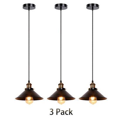 Industrial Retro Iron Interior Decoration LED Pendant Light Bedroom Kitchen Restaurant Bar Balcony (LL2)(LL3)(F58)