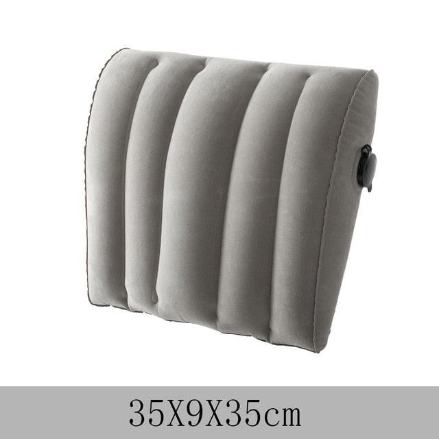 Inflatable Back pillow - Car Seat Winter Pillows - Lumbar Support Back Massager Waist Cushion (6LT1)(F105)