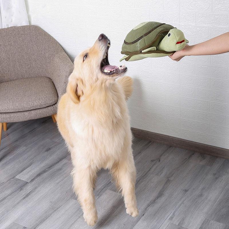Interactive Pet Dog Plush Toys - For Dogs With Squeaker Animal Training Sniffing Toy -Food Treat (8W2)(9W2)(3W3)(F73)