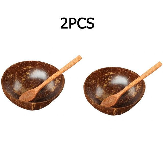 Natural Coconut Bowl Fruit Decoration Fruit Salad Noodle Bowl (D61)(AK7)(AK6)