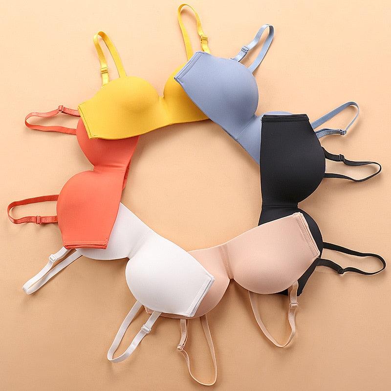 Wonderful Invisible Push Up Women's Strapless Bra - No Strap
