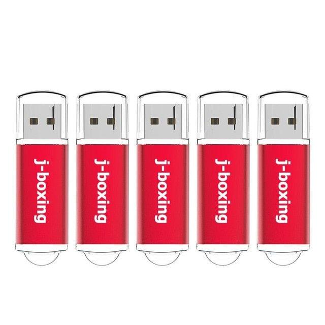 5PCS USB Flash Drives 1GB 2GB 4GB 8GB 16GB 32GB Rectangle Pen Drive with Cap Thumb Drives (CA3)(1U52)