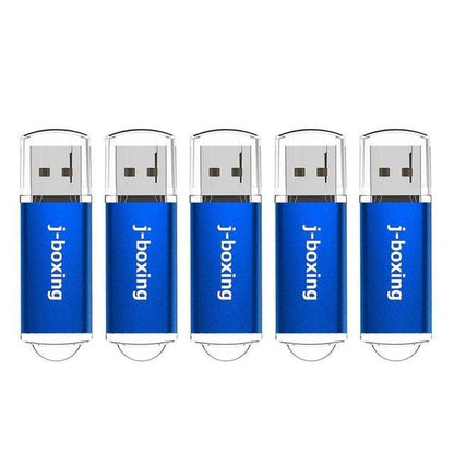 5PCS USB Flash Drives 1GB 2GB 4GB 8GB 16GB 32GB Rectangle Pen Drive with Cap Thumb Drives (CA3)(1U52)