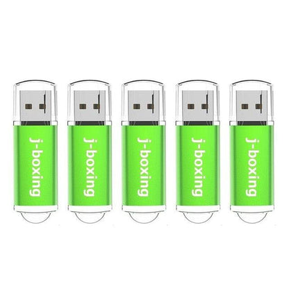 5PCS USB Flash Drives 1GB 2GB 4GB 8GB 16GB 32GB Rectangle Pen Drive with Cap Thumb Drives (CA3)(1U52)