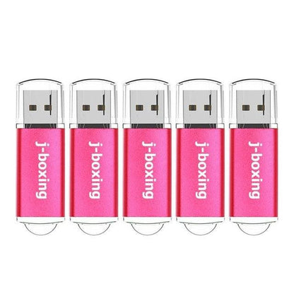 5PCS USB Flash Drives 1GB 2GB 4GB 8GB 16GB 32GB Rectangle Pen Drive with Cap Thumb Drives (CA3)(1U52)