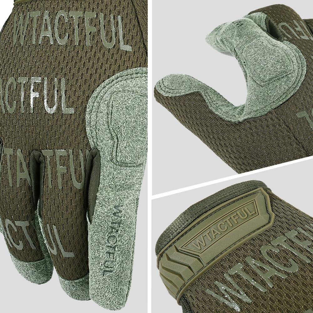 Tactical Gloves Full Finger Glove Men Mittens Army Military Paintball Airsoft Shooting Cycling Breathable Microfiber New(4AC1)