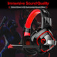 A66 PS4 Gaming Headset Casque Wired 4D Stereo Earphones Headphones with Microphone for New Xbox One/Laptop Tablet Gamer (AH)(F49)