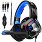 Great PS4 Gaming Headphones 4D Stereo RGB Marquee Earphones Headset with Microphone for New Xbox One/Laptop/PC Tablet Gamer (AH)