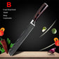 Japanese Kitchen Chef Knives Set 8 inch 7CR17 440C High Carbon Stainless Steel Damascus (AK5)(1U61)