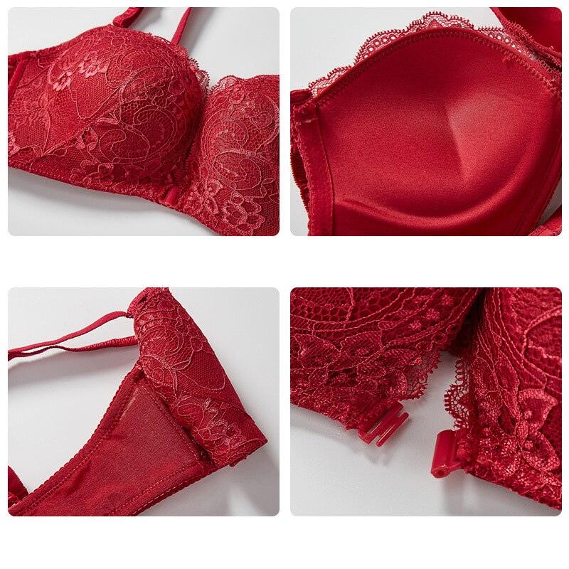 Cewany Women‘s Lace Sexy Front Closure & T Back Bra Set, Push Up and Panty  Set Bra : : Clothing, Shoes & Accessories