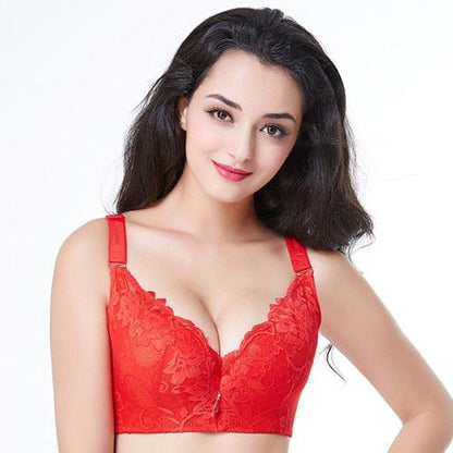 What is Sexy Red Plus Big Size Push up Women Bra