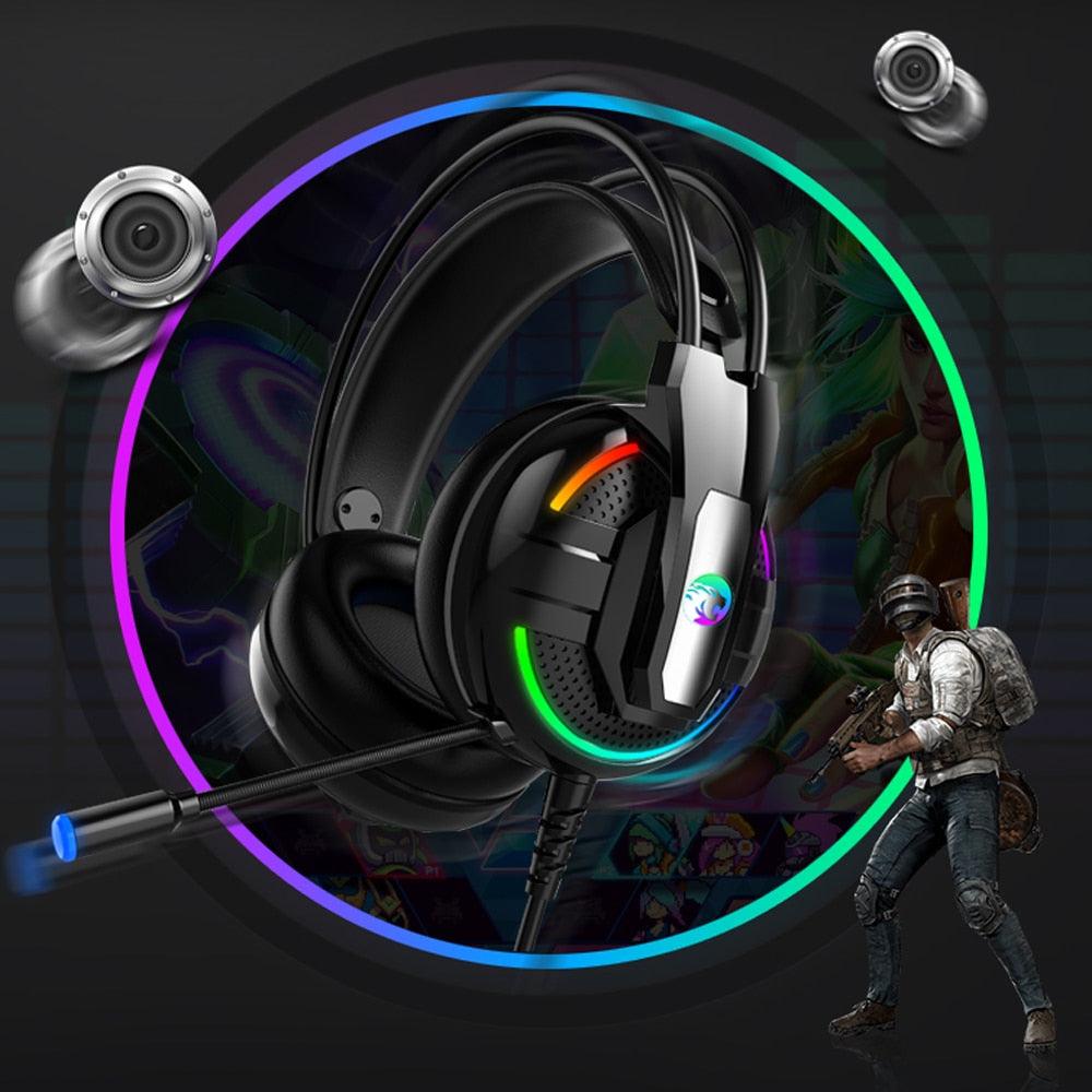 Cool A18 Headphones Gaming Headphone - Earphones Headset Stereo Earphones with Microphone for PC Mobile Phone (D49)(AH)