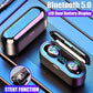 Bluetooth 5.0 with Battery Display Digital In-ear Wireless Bluetooth Headset for iPhone Samsung HIFI HD Noise Reduce (AH1)((RS8)