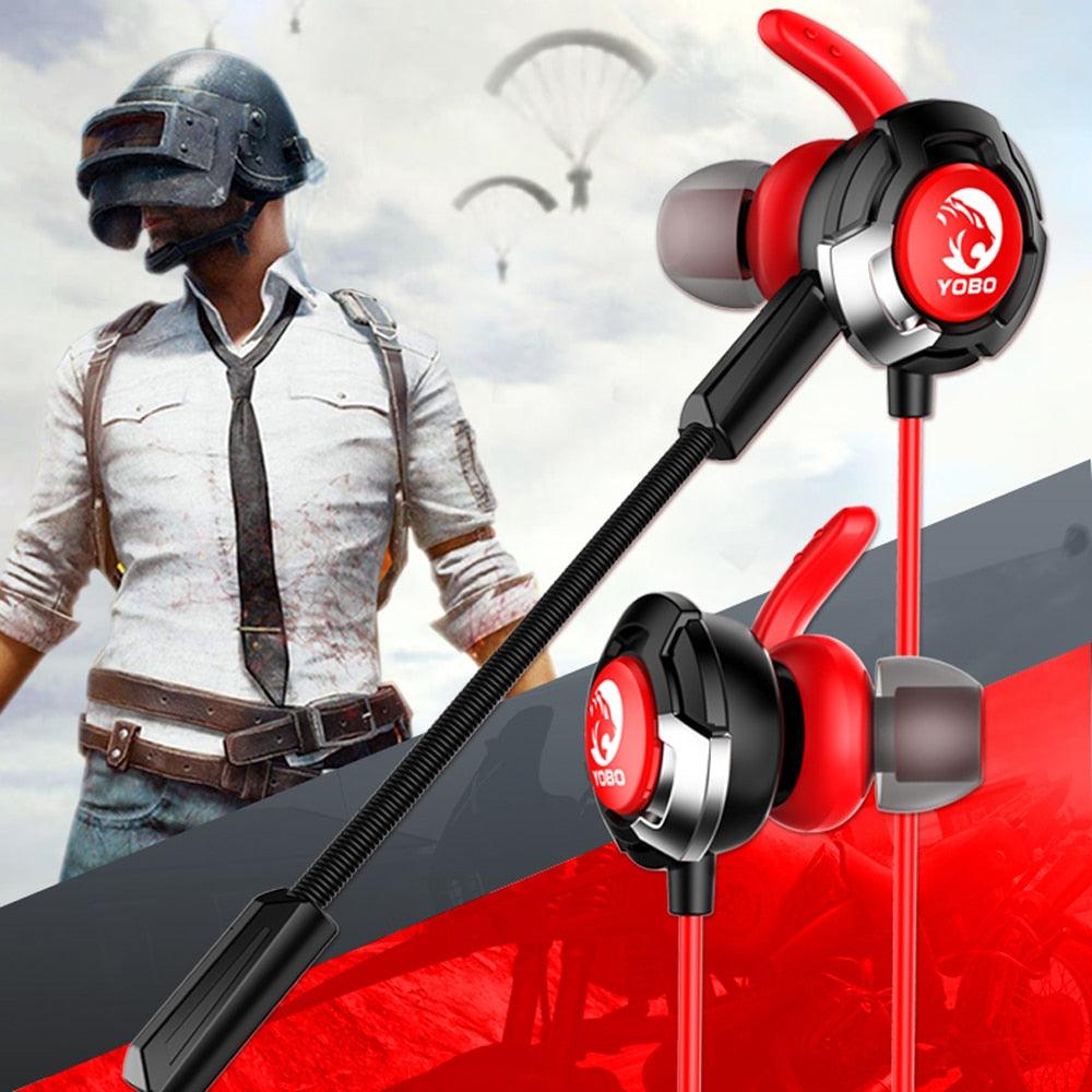 H1 Earphone Headset Gamer Dynamic Driver Unit In-ear Bass Stereo Sports Earphones with MIC For game (AH1)(F49)