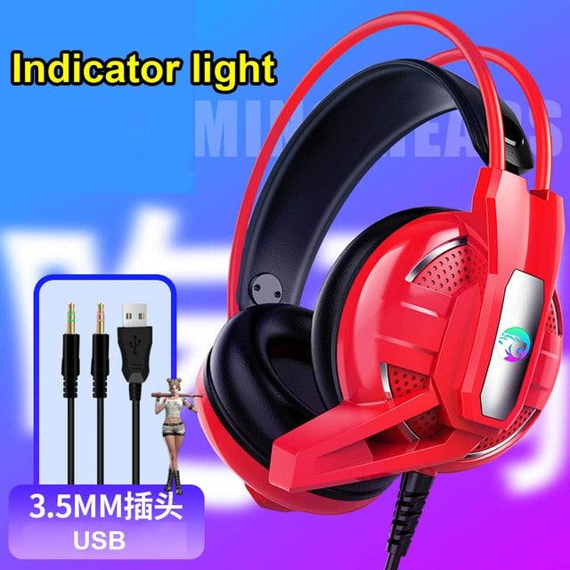 Trending Internet cafe Gaming Headphone - Stereo Earphones Headset Earphones with Microphone for PC Mobile Phone Game (AH)