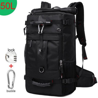 Amazing 50L Waterproof Travel Backpack - Multifunction 17.3 Laptop Backpacks - Outdoor Luggage Bag (1U78)