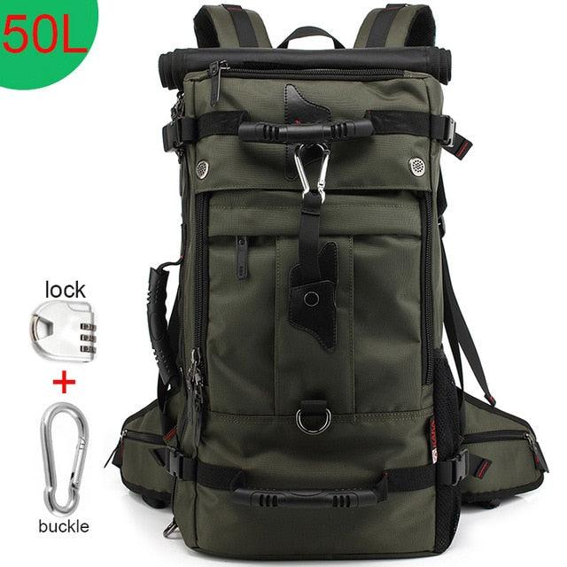 Amazing 50L Waterproof Travel Backpack - Multifunction 17.3 Laptop Backpacks - Outdoor Luggage Bag (1U78)