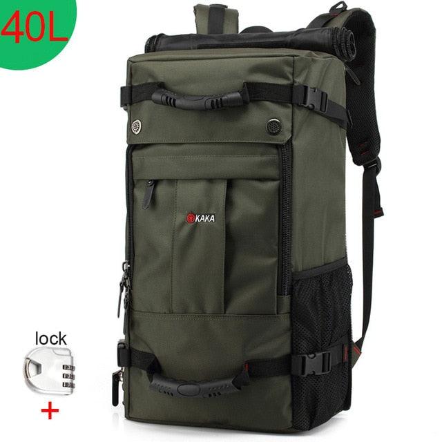 50L Waterproof Travel Backpack -Multifunction 17.3 Laptop Backpacks - outdoor Luggage (1U78)(LT3)