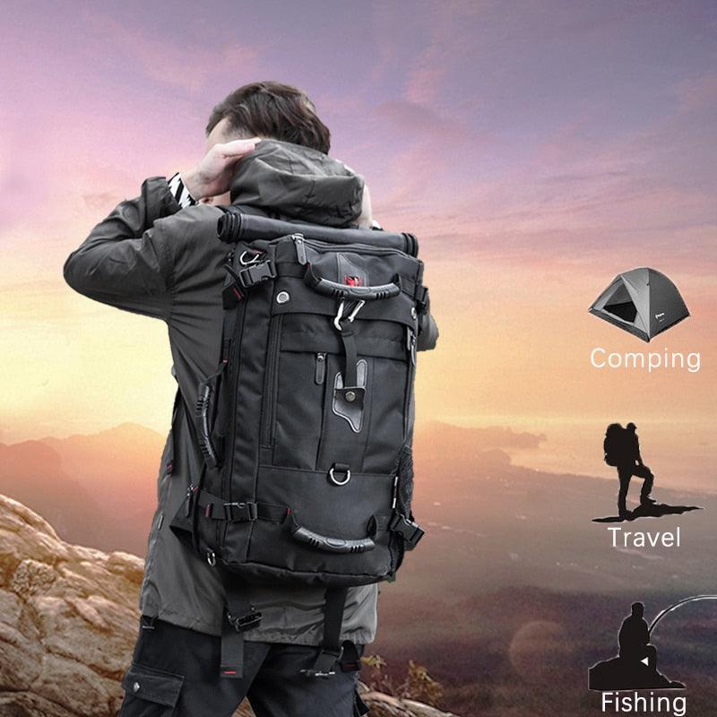 50L Waterproof Travel Backpack -Multifunction 17.3 Laptop Backpacks - outdoor Luggage (1U78)(LT3)