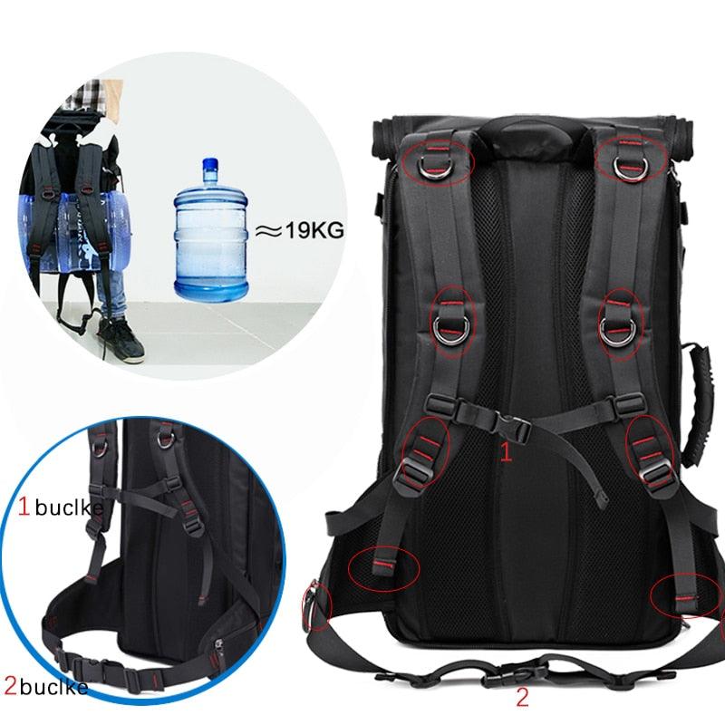 50L Waterproof Travel Backpack -Multifunction 17.3 Laptop Backpacks - outdoor Luggage (1U78)(LT3)