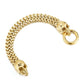 Great Stainless Steel Skull Charm Bracelet - Men Mesh Chain Bangle Jewelry Accessories (MJ3)(F83)