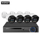 KERUI 8CH 5MP Wireless NVR POE Security Camera System Outdoor IR-CUT CCTV Video Surveillance Video Recorder Kit Face Record (MC8)(1U54)