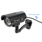 KERUI Outdoor Fake Simulation Dummy Camera CCTV Home Surveillance Security Mini Camera Flashing LED Light Fake Camera Black (MC8)