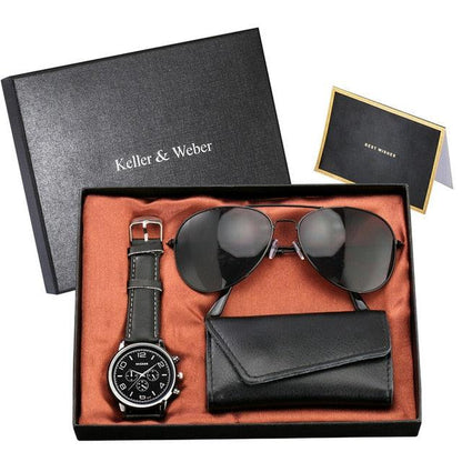 Men Watches Sunglasses Key Package - High Grade Box Watch Sets (D84)(1MA1)