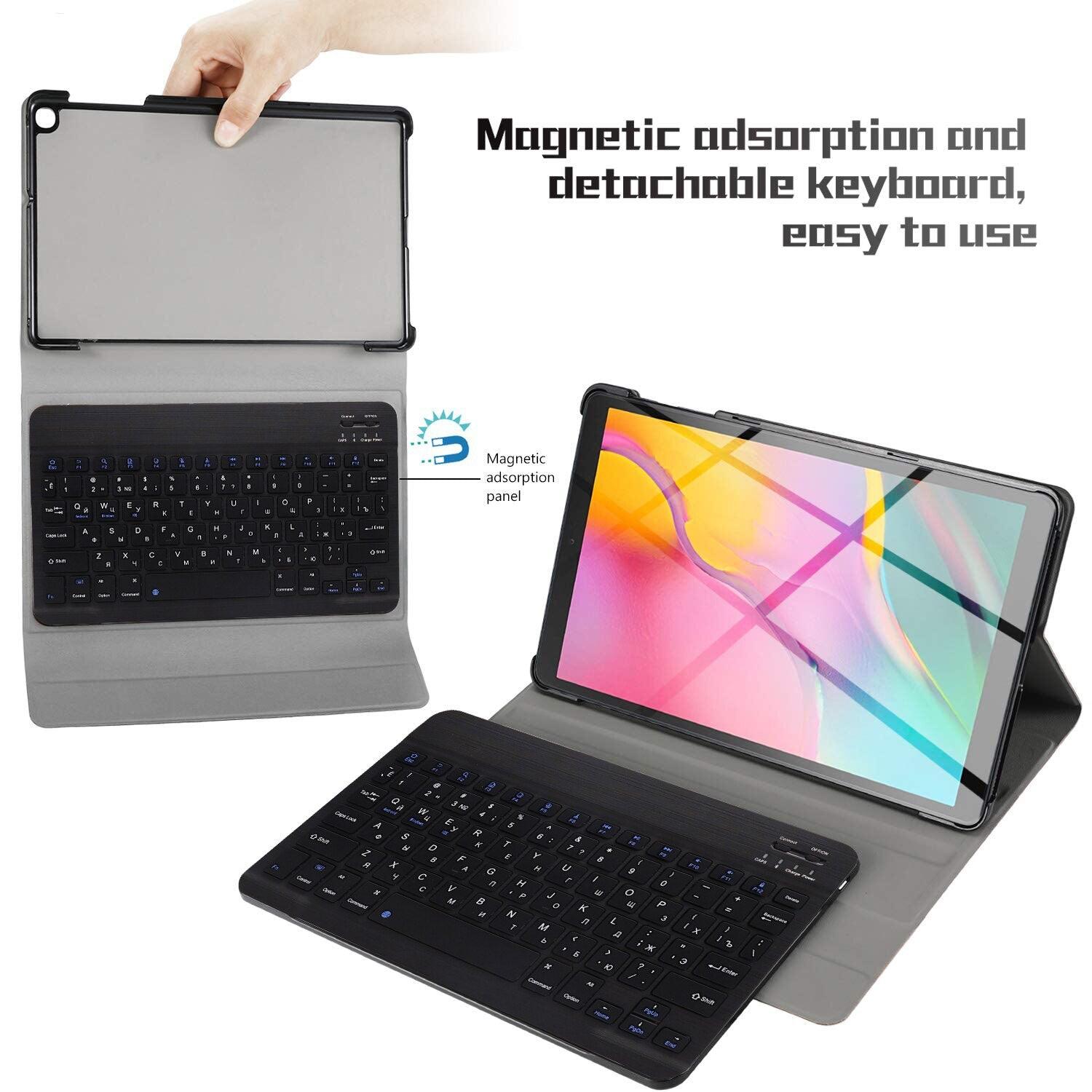 Great Keyboard case For Samsung Galaxy Tab A 2019 SM-T510 SM-T515 T510 T515 - Detachable Tablet Cover (TLC4)(TLC3)(F47)