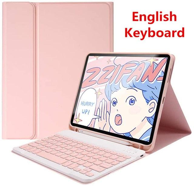Great Keyboard Case For iPad 9.7 2017 2018 10.2 6th 7th - Bluetooth Keyboard Case for iPad Air 1 2 3 Pro 9.7 10.5 11 Cover Keypad (TLC3)