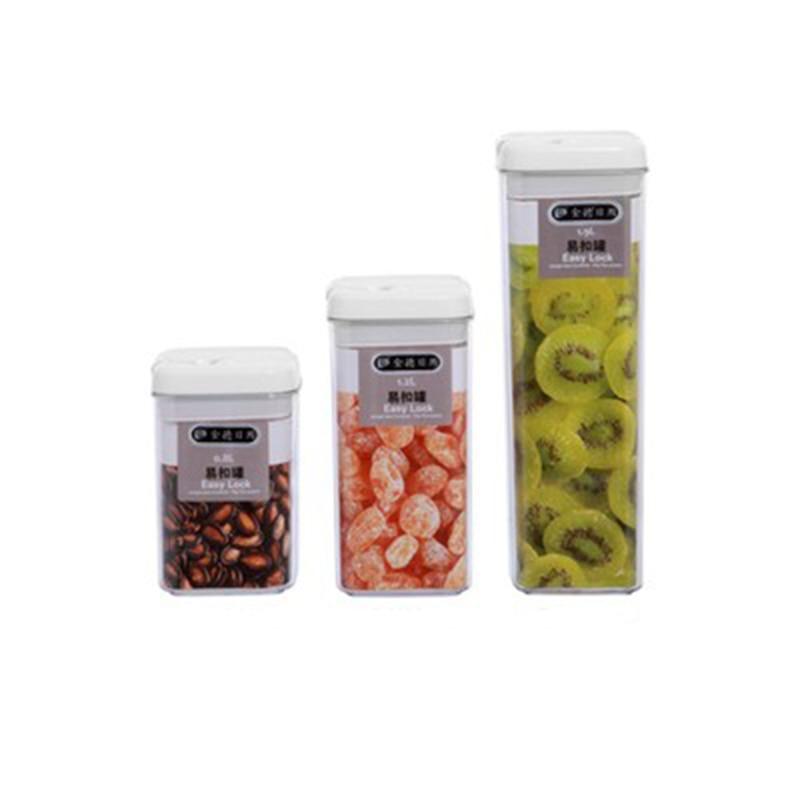 Kitchen Food Storage Container Box Plastic Candy Box Fruit Basket Grain Transparent Sealed (D61)(AK8)