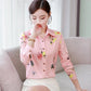 Fashion Women Shirts - Chiffon Women Blouses - Elegant Office Lady Print Shirt - Plus Size (D19)(TB4)