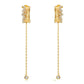 Trending 925 Sterling Silver Stars Drop Earrings - Women Vintage Ear Line Jewelry (2JW2)