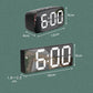 LED Mirror Alarm Clock Digital Voice Control Snooze Time Temperature Display Night Mode (D57)(HA4)(1U57)