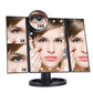 LED Touch Screen 22 Light Makeup Mirror Table Desktop Magnifying Vanity 3 Folding Adjustable (M5)(1U86)