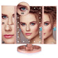 LED Touch Screen 22 Light Makeup Mirror Table Desktop Magnifying Vanity 3 Folding Adjustable (M5)(1U86)