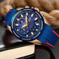 Fashion Men's Watches - Luxury Multi-function Dial Sports Watch - Date Waterproof Quartz (D84)(2MA1)
