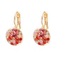Round Fashion Jewelry Wedding Women Party Crystal Artificial Stone Drop Earrings (2U81)