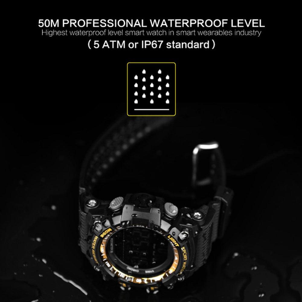Smart Watch - Bluetooth Digital Men's Clock Pedometer Smartwatch (MA9)(RW)