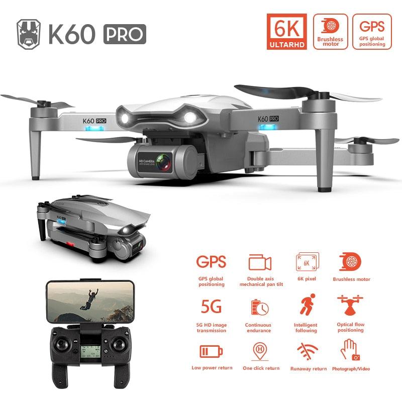 GPS drone 5G professional aerial photography 6K dual camera follow me and brushless motor foldable Quadcopter Drone (MC2)(1U54)(1U46)