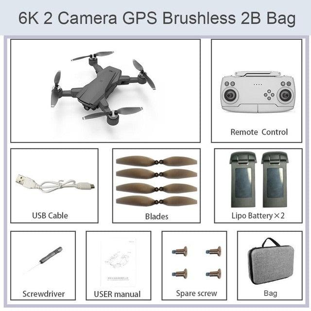 iCamera3 GPS Drone 5G 6K HD professional dual camera aerial WIFI FPV foldable brushless four-axis RC Deron toy (MC2)(1U54)(1U46)