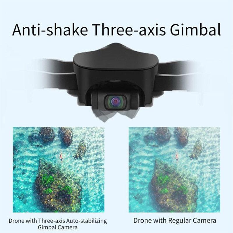 GPS drone 4K HD camera three-axis PTZ and 5G WiFi 1.2km transmission drone (MC2)(1U54)(1U46)