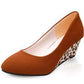 New Women's Classic Pumps Shoes - Sexy Wedges Heels Leopard Shoes (SH1)